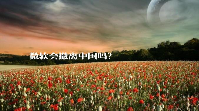 微软会撤离中国吗？