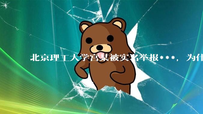 北京理工大学宫某被实名举报***，为什么感觉这么多人似乎站导师这边？