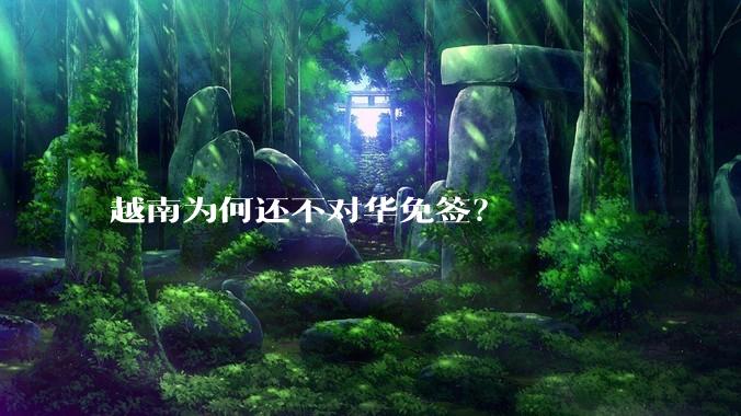 越南为何还不对华免签？