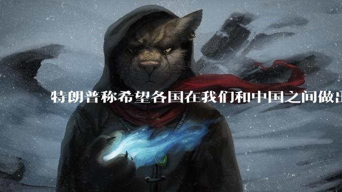 特朗普称希望各国在我们和中国之间做出选择！这说明了什么？有什么影响？