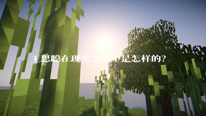 王思聪在现实生活中是怎样的？