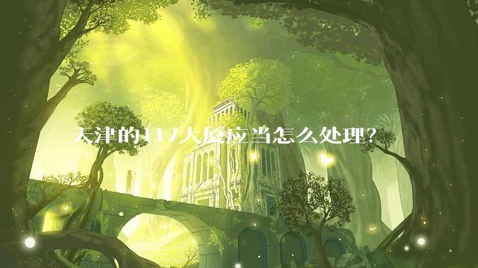 天津的117大厦应当怎么处理？