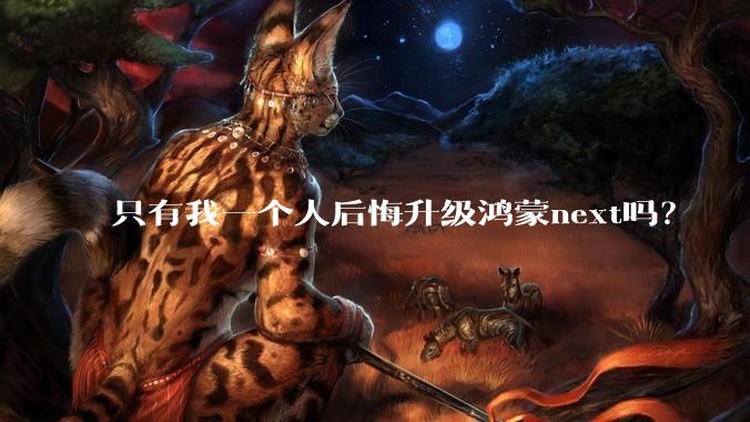只有我一个人后悔升级鸿蒙next吗？
