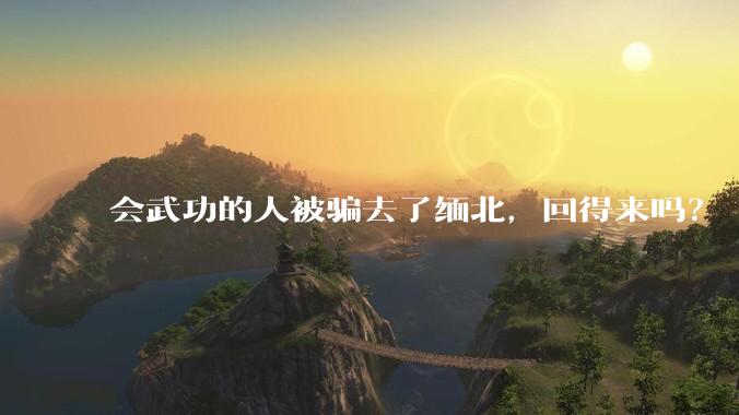 会武功的人被骗去了缅北，回得来吗？