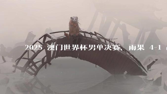 2025 澳门世界杯男单决赛，雨果 4-1 战胜林诗栋，首夺世界杯冠***，如何评价双方在比赛中的发挥？